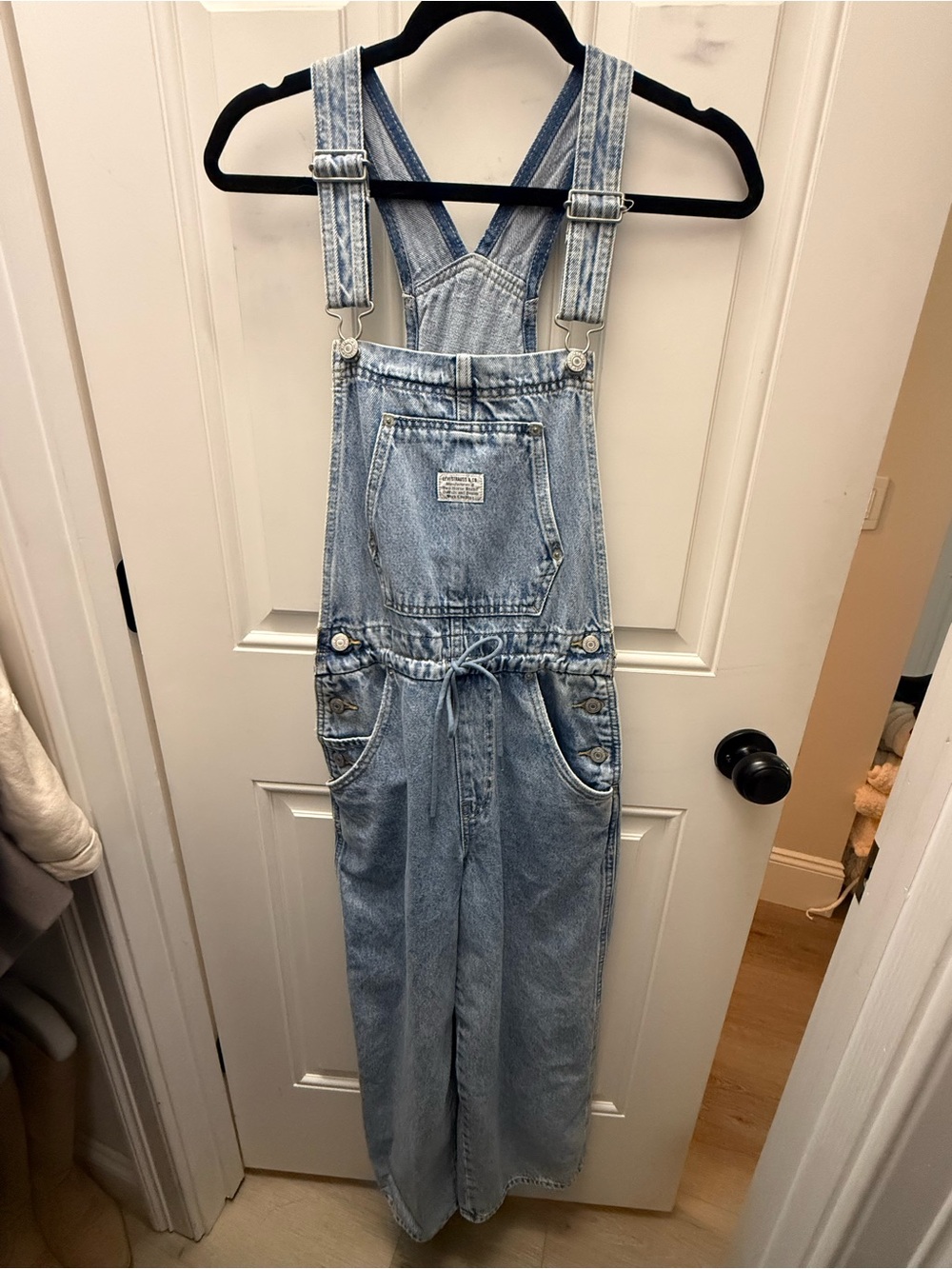 Levi Light Wash Blue Denim Overalls One-Piece